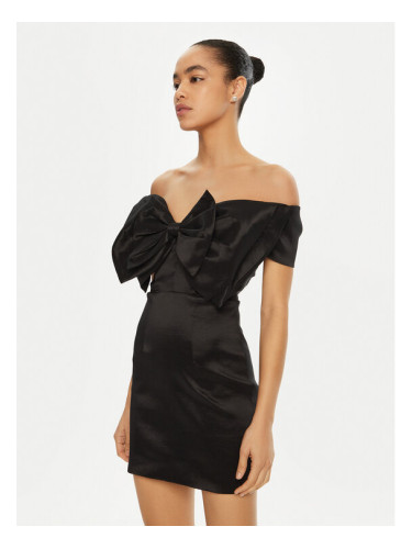Bardot Коктейлна рокля 54327DB2 Черен Slim Fit