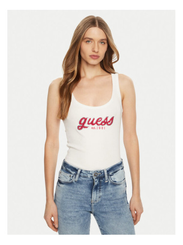 Guess топ W5RP03 KA0H1 Бял Regular Fit