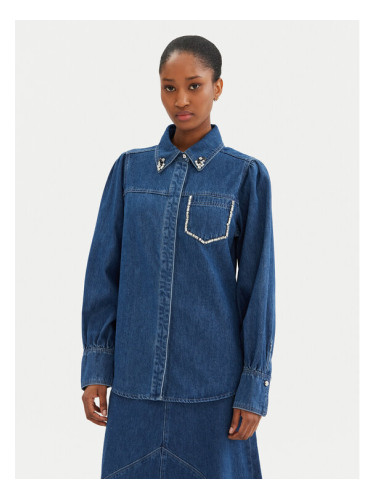 Bruuns Bazaar дънкова риза Bess BBW4231 Син Regular Fit