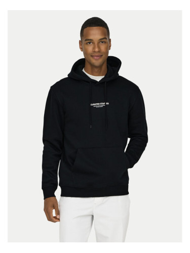Only & Sons Суитшърт Curated 22030921 Черен Regular Fit