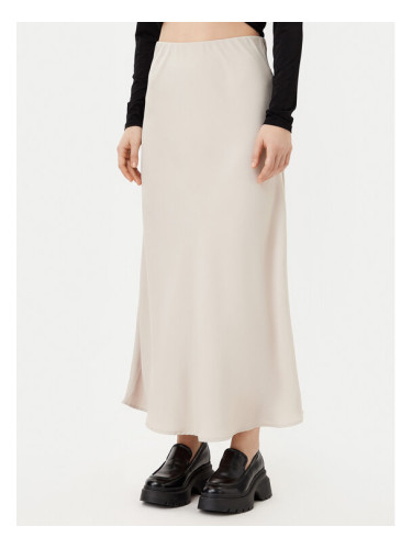 Pieces Миди пола Franan 17116541 Бежов Regular Fit