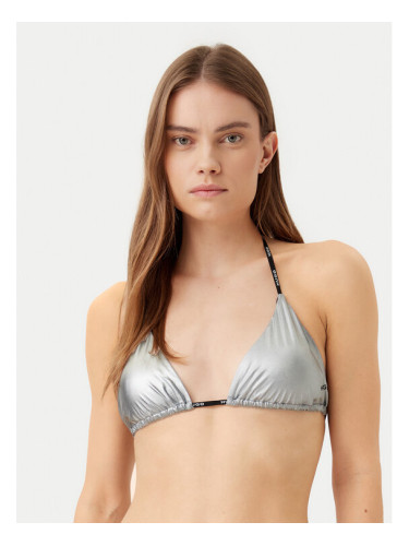 HUGO Горнище на бански 50535242 Сребрист