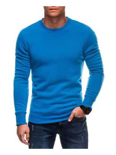 Edoti BASIC men's uniform round neck sweatshirt - blue