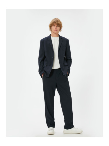 Koton Trousers with Buttons, Pocket Detailed