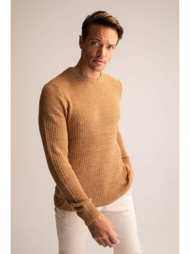 DEFACTO Regular Fit Crew Neck Knitwear Sweater