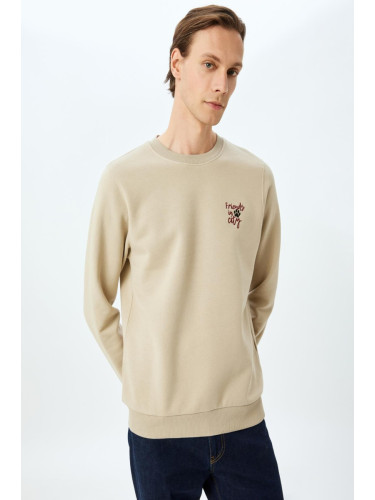 Koton Men's Beige Sweatshirt