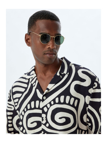 Koton Patterned Shirt Short Sleeve Viscose