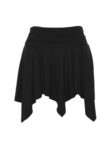 Trendyol Black Plain Mini Knit 95% Polyester, 5% Elastane Skirt