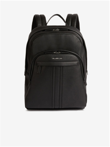 Geox Black Mens Leather Backpack - Men