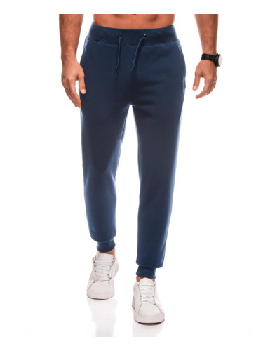 Edoti Men's BASIC uniform jogger sweatpants - navy blue