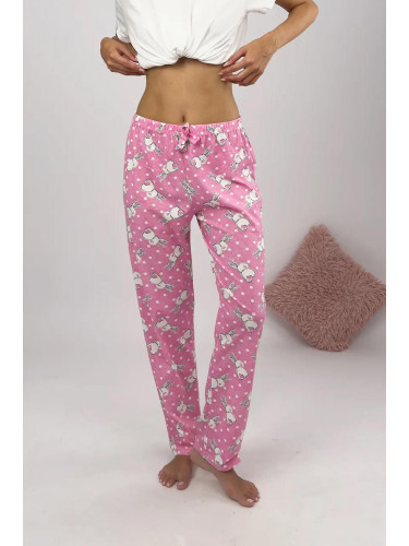 80156 Dewberry Women Pyjama Bottom-PINK