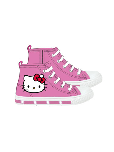 SNEAKERS PVC SOLE WITH LIGHTS HIGH HELLO KITTY