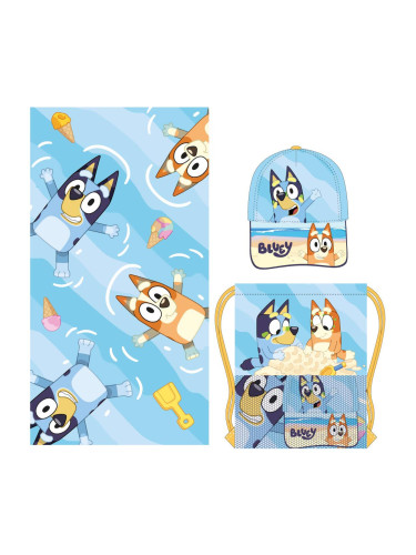 TOWEL SET SACHET BLUEY