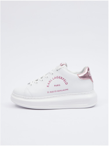 White leather women's sneakers KARL LAGERFELD - Women's