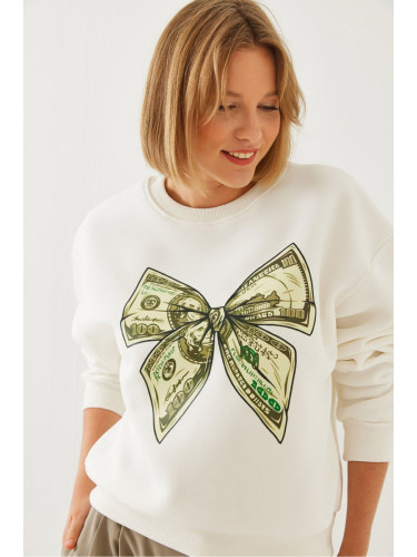 Bianco Lucci Women's Butterfly Printed Sweatshirt MBHS018