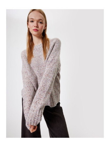 Koton Knitwear Sweater Crew Neck Soft Texture Flecked