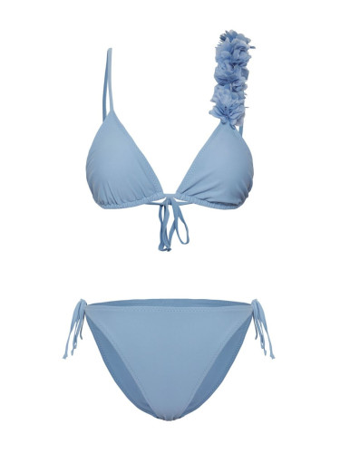 Trendyol Blue Triangle Applique Bikini Set