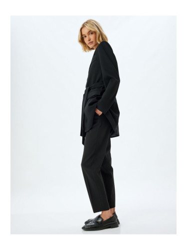 Koton Cigarette Trousers Pocket Detail Viscose Blend