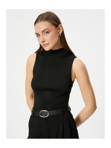 Koton Sleeveless Turtleneck Basic Knitwear Top