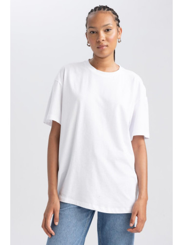 DEFACTO Oversize Fit Crew Neck Short Sleeve T-Shirt