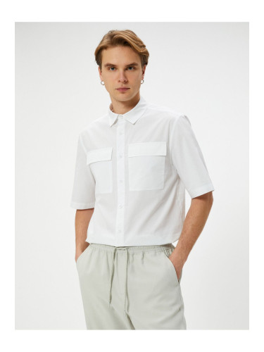 Koton Short Sleeve Shirt with Pocket Detail and Buttons