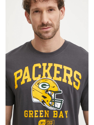 Памучна тениска Nike Green Bay Packers в сиво с принт N199-06F-7T-5F1