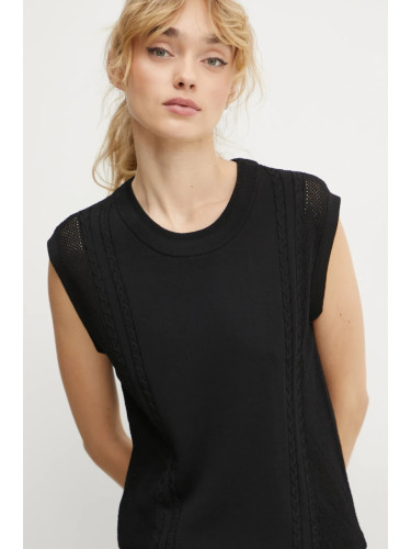 Елек G-Star в черно от лека материя D25271-B754