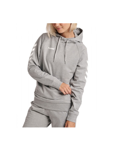 HUMMEL Go Cotton Hoodie Grey Melange W