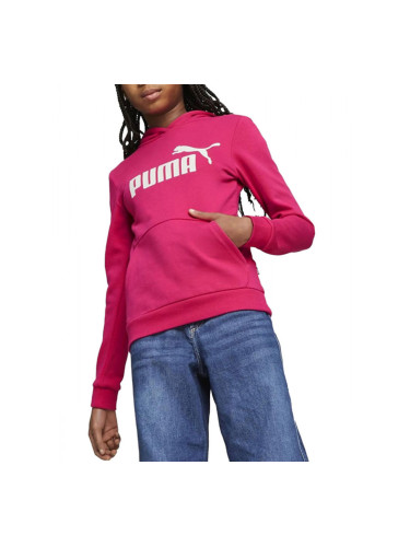 PUMA Essentials Logo Hoodie Pink