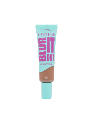 Rimmel London Kind & Free Blur It Out Mattifying Skin Tint Фон дьо тен за жени 30 ml Нюанс 503 Mocha