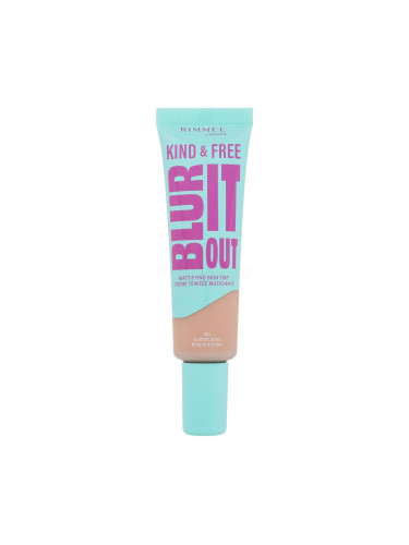 Rimmel London Kind & Free Blur It Out Mattifying Skin Tint Фон дьо тен за жени 30 ml Нюанс 201 Classic Beige