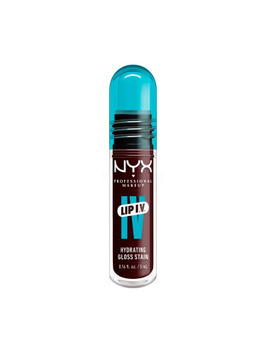 NYX Professional Makeup Lip I.V. Hydrating Gloss Stain Блясък за устни за жени 5 ml Нюанс 15 Water 'Bout Wine?