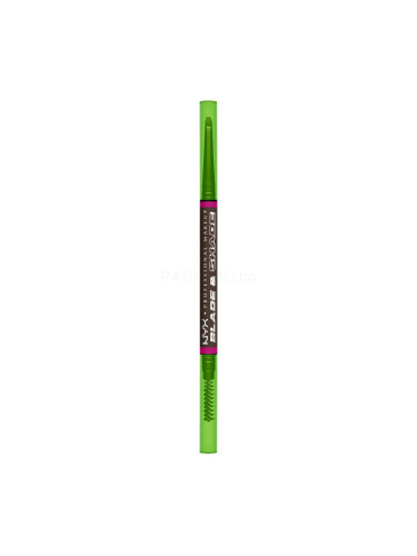 NYX Professional Makeup Blade & Shade Dual Edge Brow Pencil Молив за вежди за жени 0,06 g Нюанс 10 Espresso