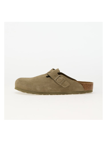 Обувки Birkenstock Boston Leather Velvet Faded Khaki 41