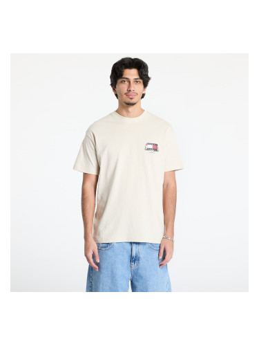 Тениска Tommy Jeans Rlx Novelty 1 Tee Beige L