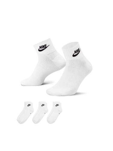 Nike Everyday Essential Ankle Socks 3-Pack White/ Black S