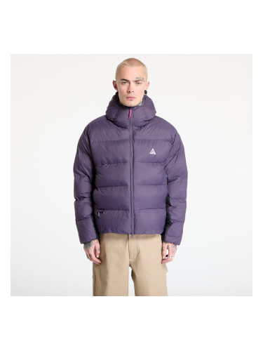 Яке Nike ACG "Lunar Lake" Puffer Men's Therma-FIT ADV Loose Hooded Jacket Dark Raisin/ Black/ Summit White S