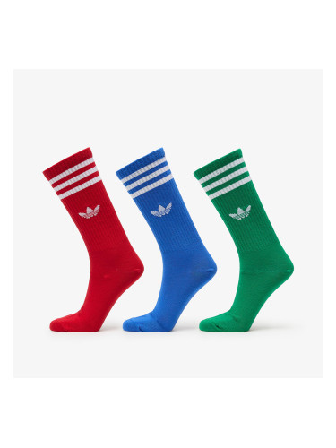 adidas High Crew Sock 3-Pack Blue/ Red/ Green S