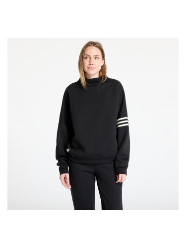 Суитшърт adidas Neuclassics Oversized Mock Neck Sweatshirt Black/ Cream White XS