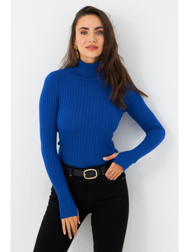 Cool & Sexy Women's Saks Turtleneck Knitwear Blouse