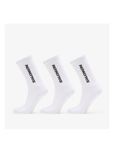 Чорапи Salomon Everyday Crew Socks 3-Pack White/ White L