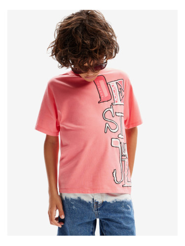 Desigual Ander Children's T-shirt Cherven