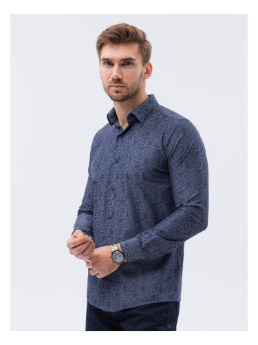 Ombre Clothing Men's elegant shirt with long sleeves