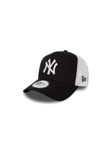 New Era Yankees Clean Black A-Frame Trucker Cap