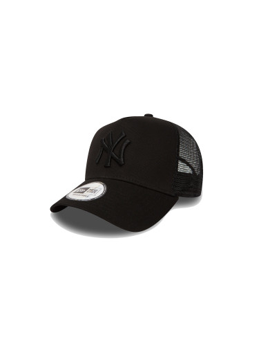 New Era Yankees Clean Black A-Frame Trucker Cap