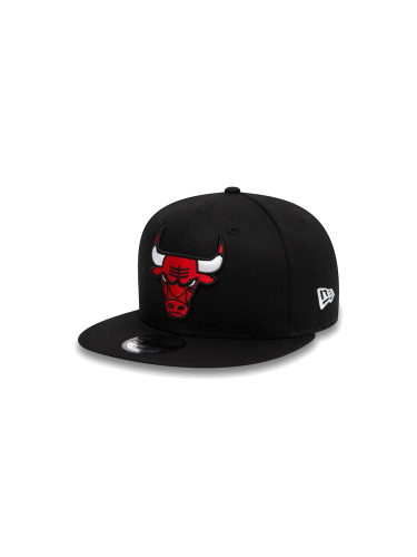 New Era Chicago Bulls Logo Black 9FIFTY Cap