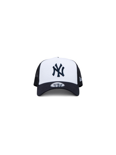 New Era Yankees Team Colour White A-Frame Trucker Cap