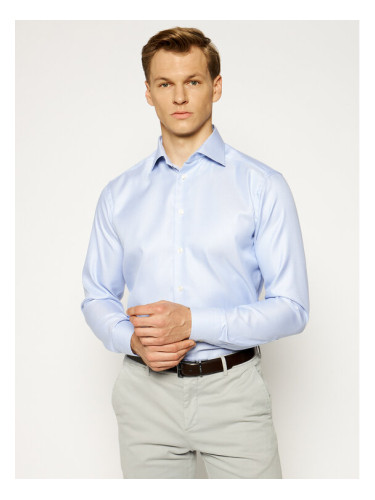 Eton Риза 316979511 Син Slim Fit