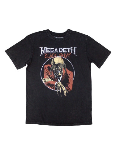 Megadeth Риза Black Friday Stone Wash Unisex Charcoal Grey XL