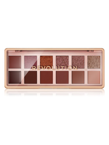 Makeup Revolution The Icon Palette палитра сенки за очи цвят The True Icon Bronze Palette 12x0.7 гр.